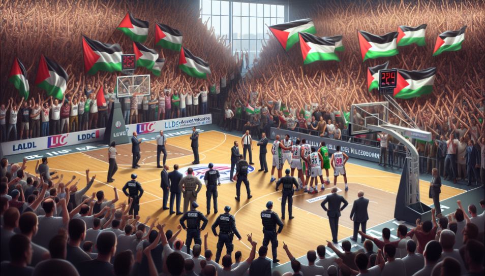 ASVEL"s LNB opener temporarily suspended by pro-Palestinian demonstrators